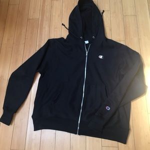 Navy Champion ZipUp Hoodie